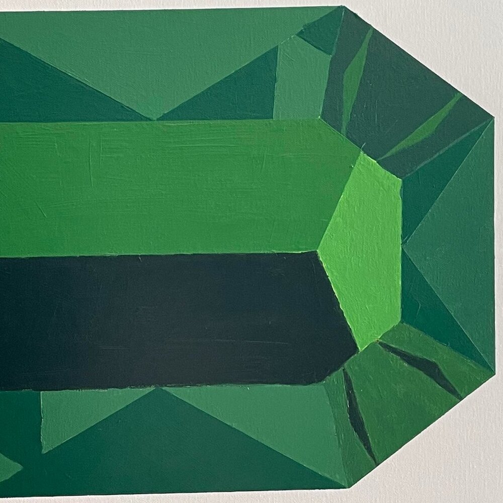 Large Emerald Abstract - Picture 4 of 4